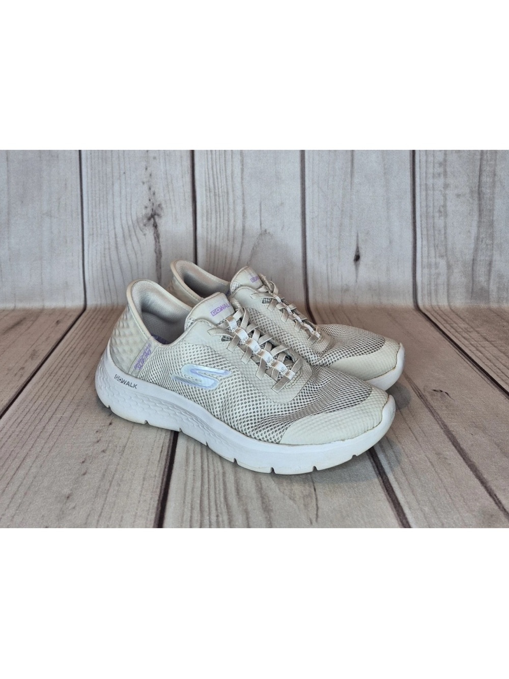 Skechers Go Walk Flex Grand Entry Slip-ins Women's Size 10 Off White Shoes